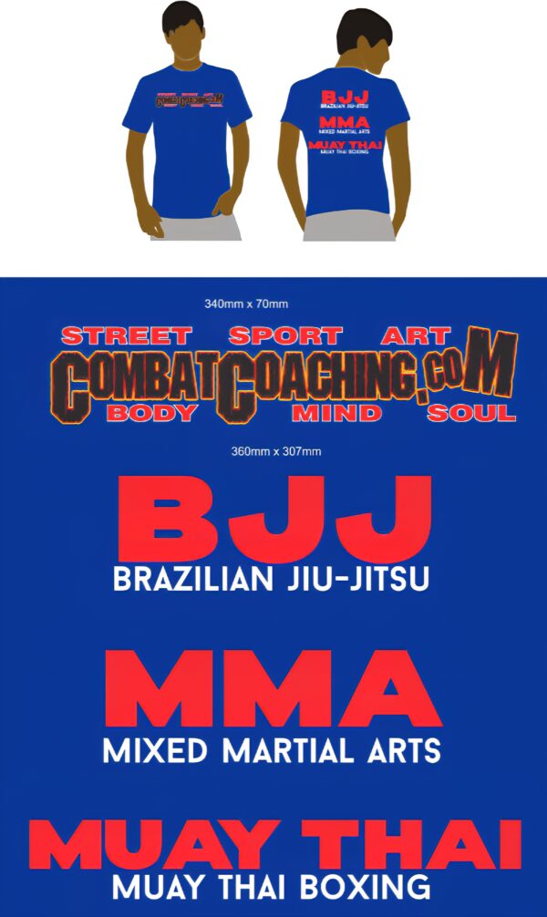 BJJ MMA Blue T-shirt